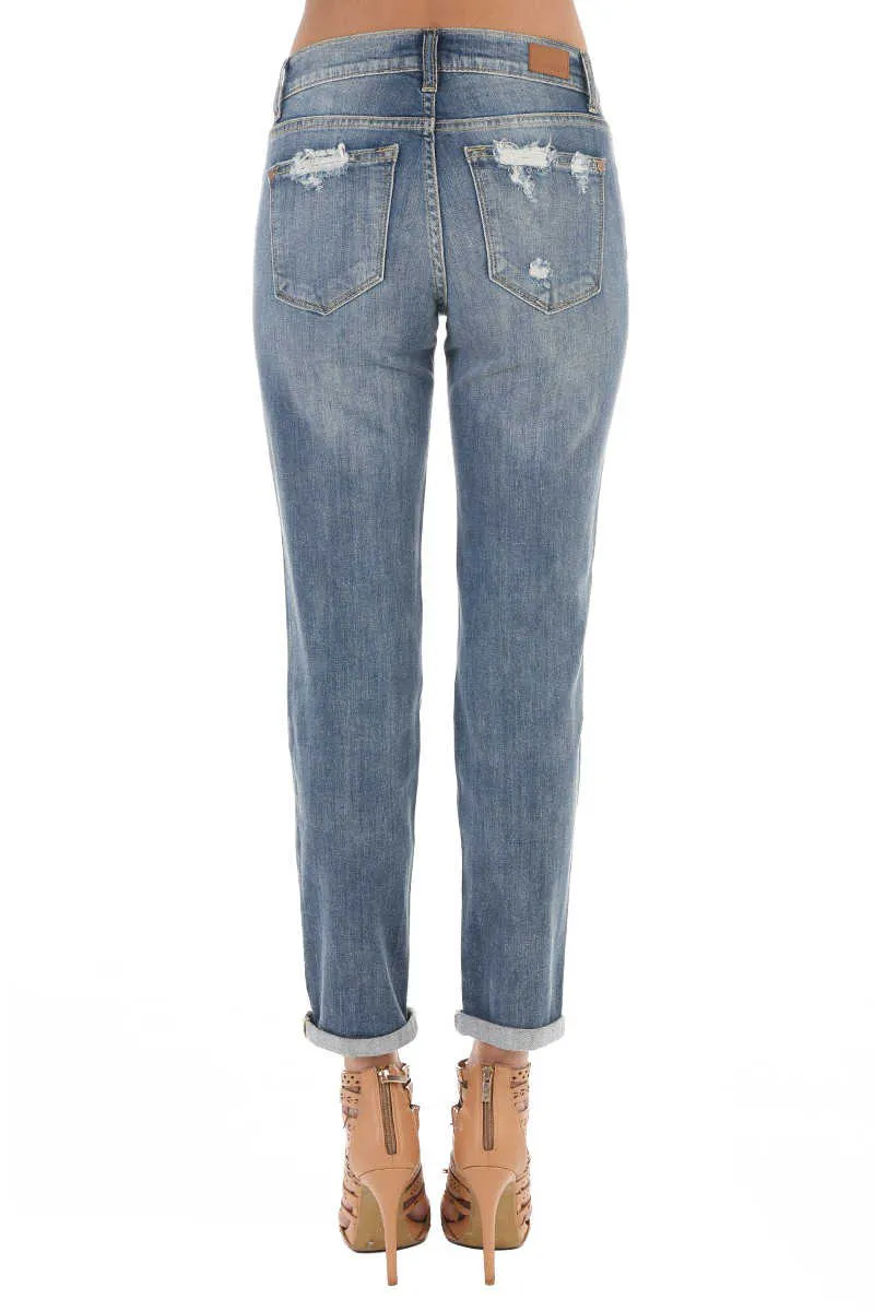 Blue Juliet - Destroyed Boyfriend Jeans