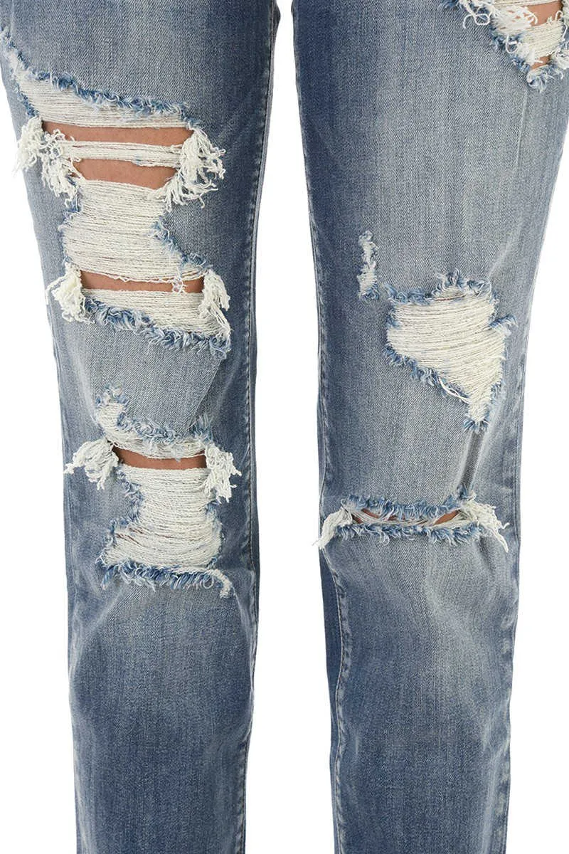 Blue Juliet - Destroyed Boyfriend Jeans