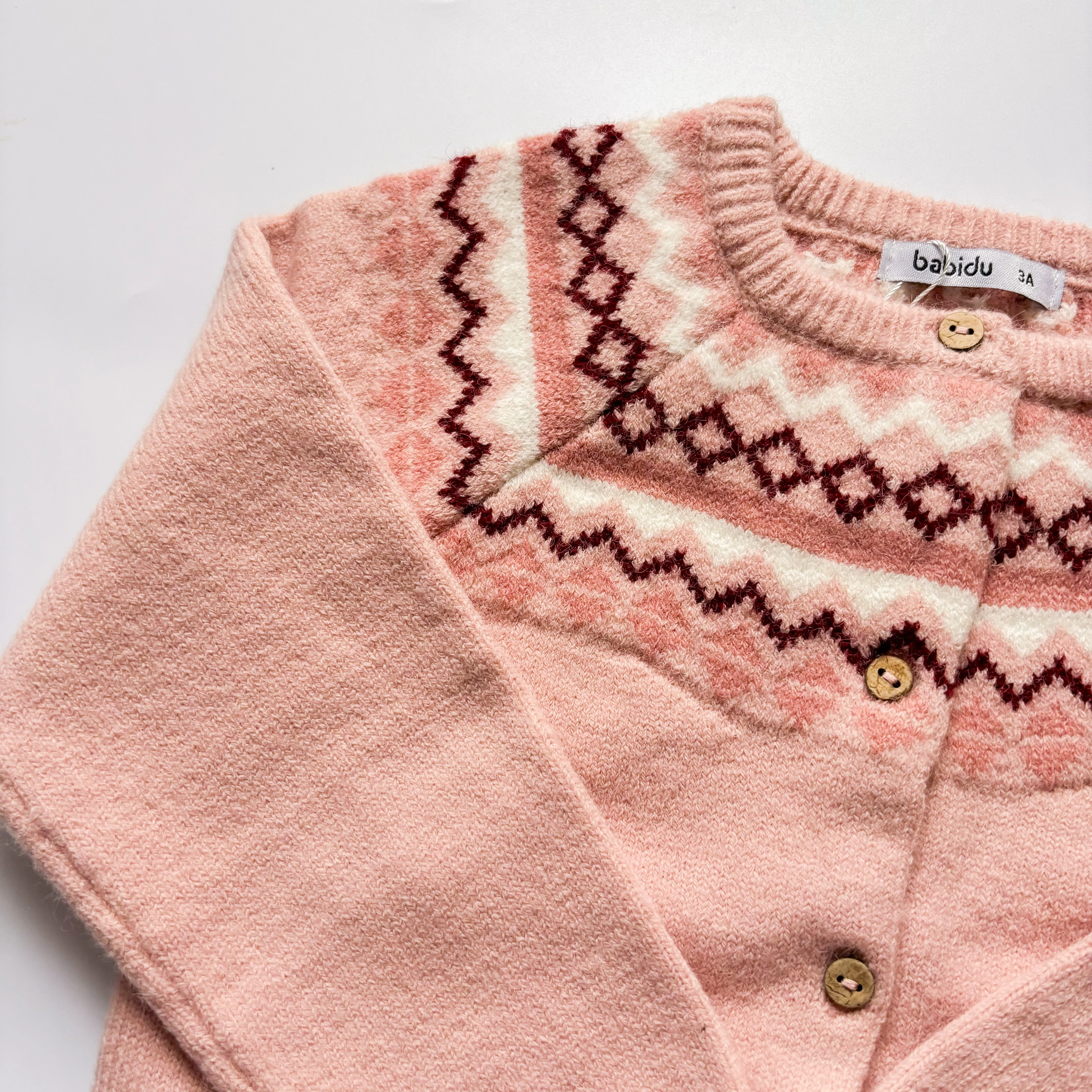 Cardigan - Pink Nordic