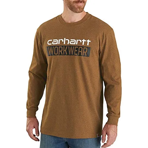 Carhartt 104431 Men's Relaxed Fit Heavyweight Long-Sleeve Workwear Graphic T-Shirt