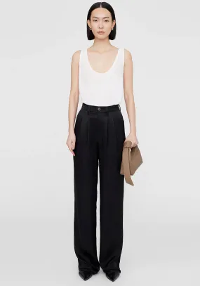 CARRIE PANT BLACK SILK