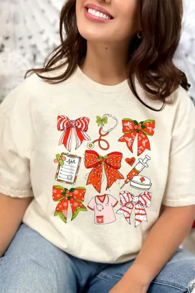 Christmas Nurse Short Sleeve Relaxed Fit T-Shirt