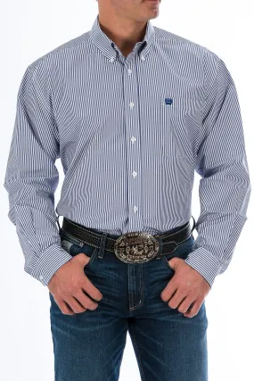 Cinch  Blue Stripe Classic Fit Men's Shirt