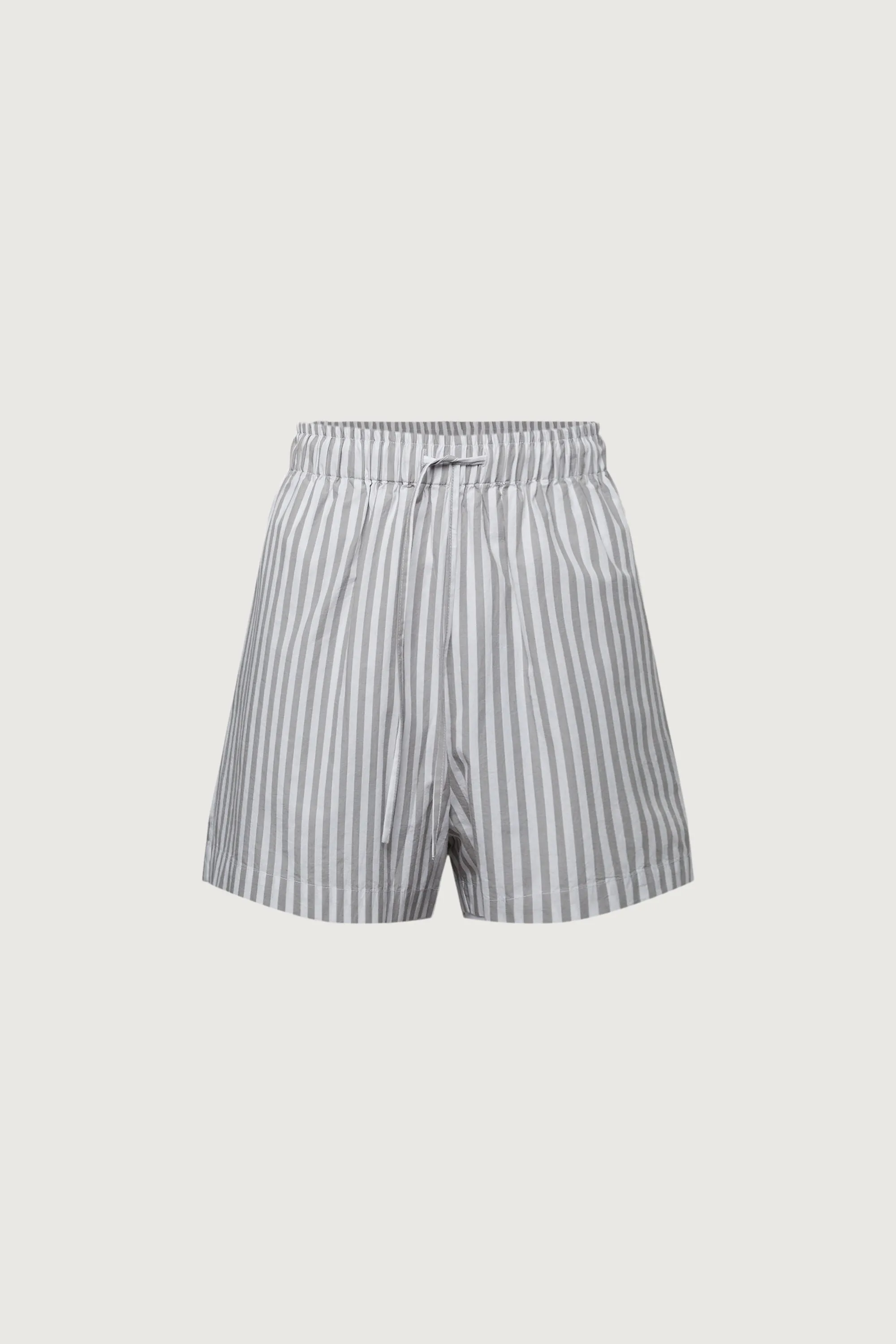 COTTON POPLIN STRIPED SHORT