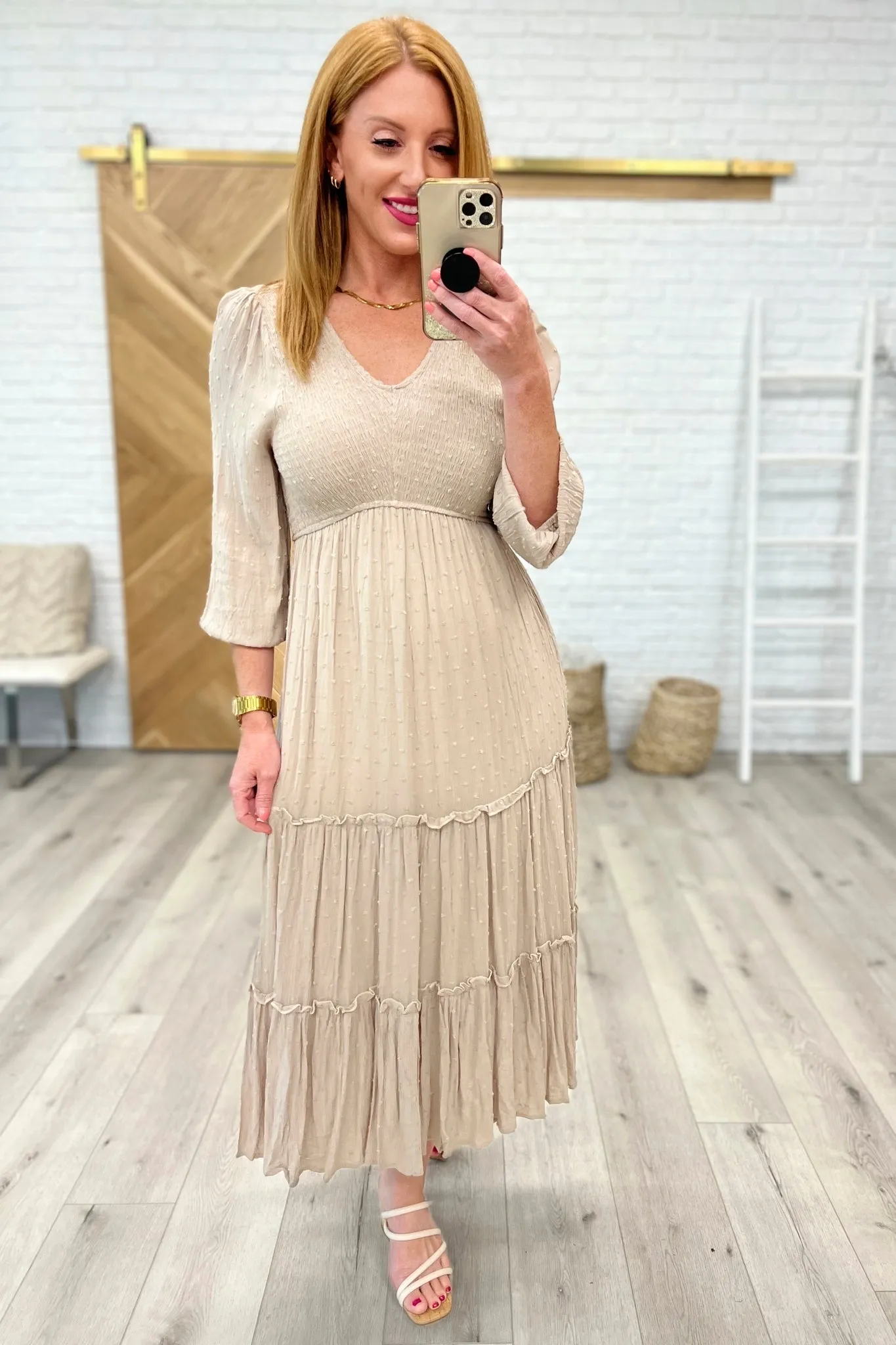 Easy Come, Easy Go Tiered Midi Dress