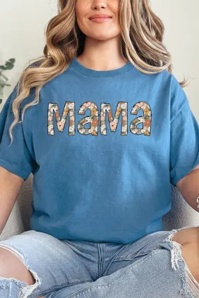 Floral Boho Mama Short Sleeve Relaxed Fit T-Shirt