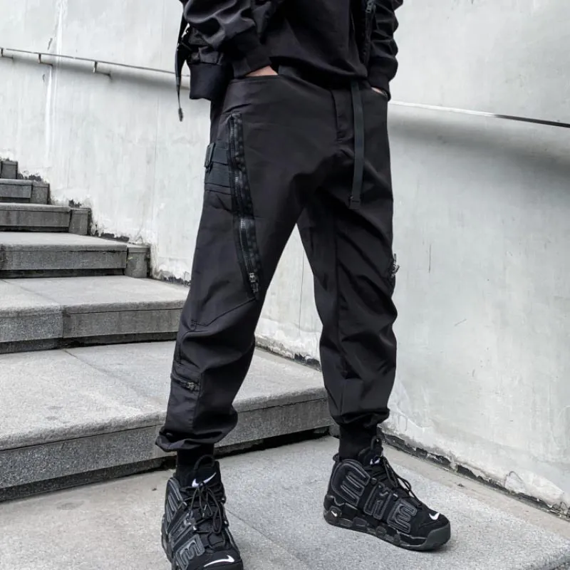 Functional Side Zipper Casual Cargo Pants