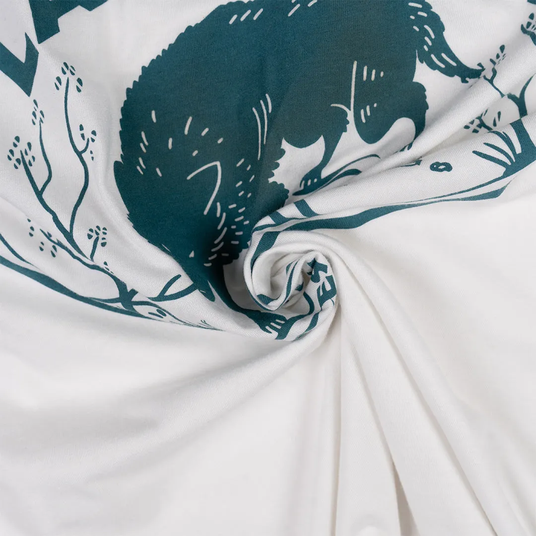 HUNTING WOLF TEE SHIRT  - WHITE