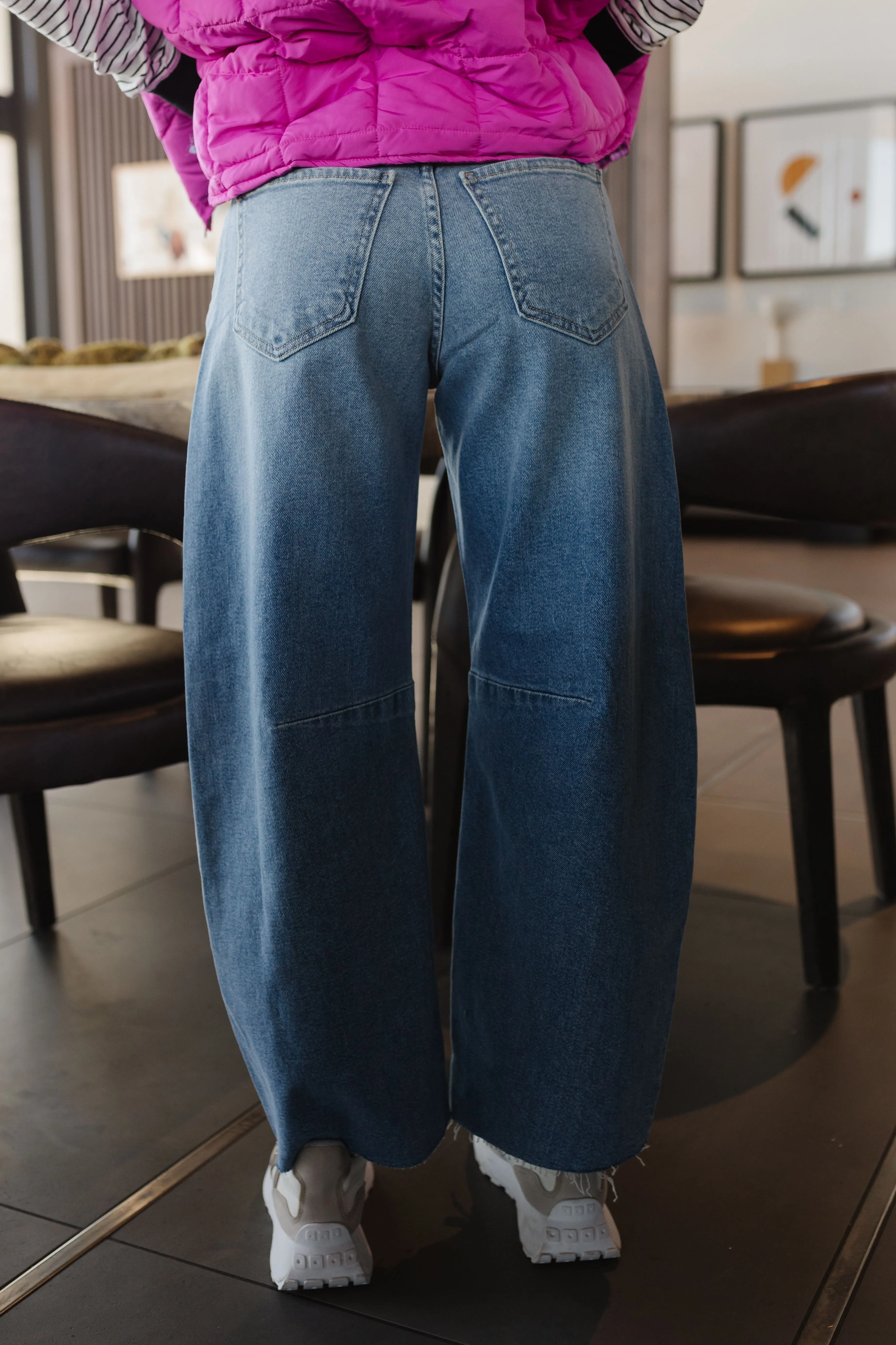 JBD BARREL JEANS IN LIGHT DENIM