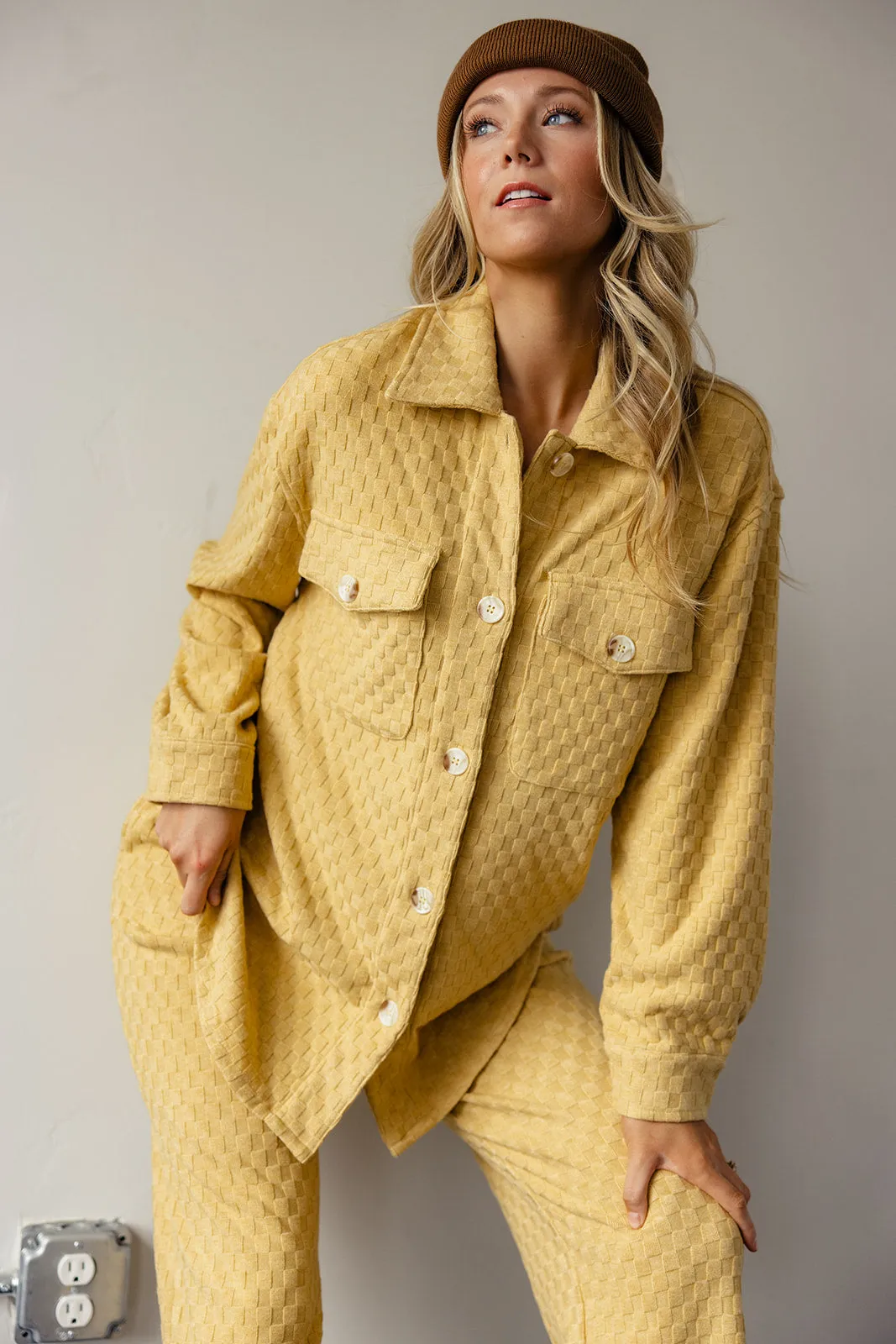 Keonna Textured Button Down