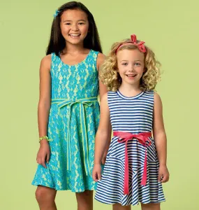 M6915 Girls' Dresses | Easy