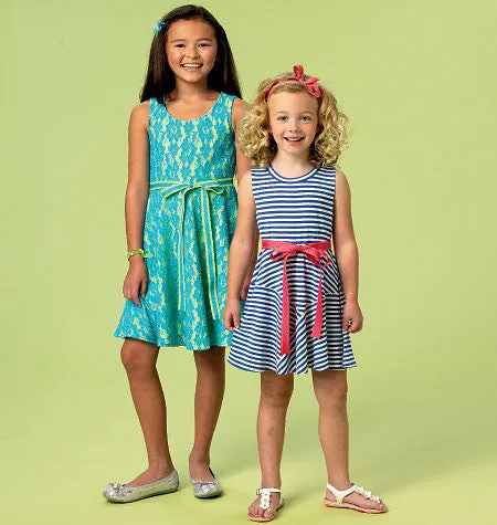 M6915 Girls' Dresses | Easy