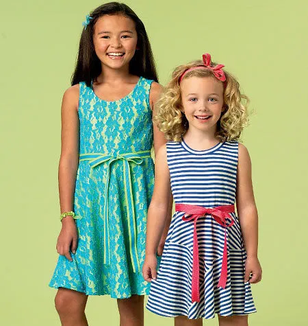 M6915 Girls' Dresses | Easy