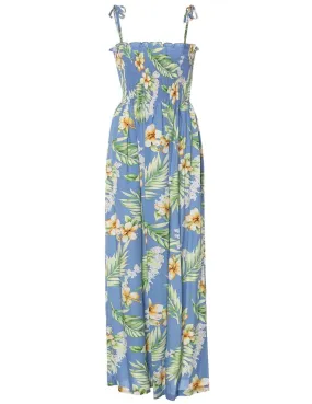 Maxi Smock Top Hawaiian Dress Tuberose