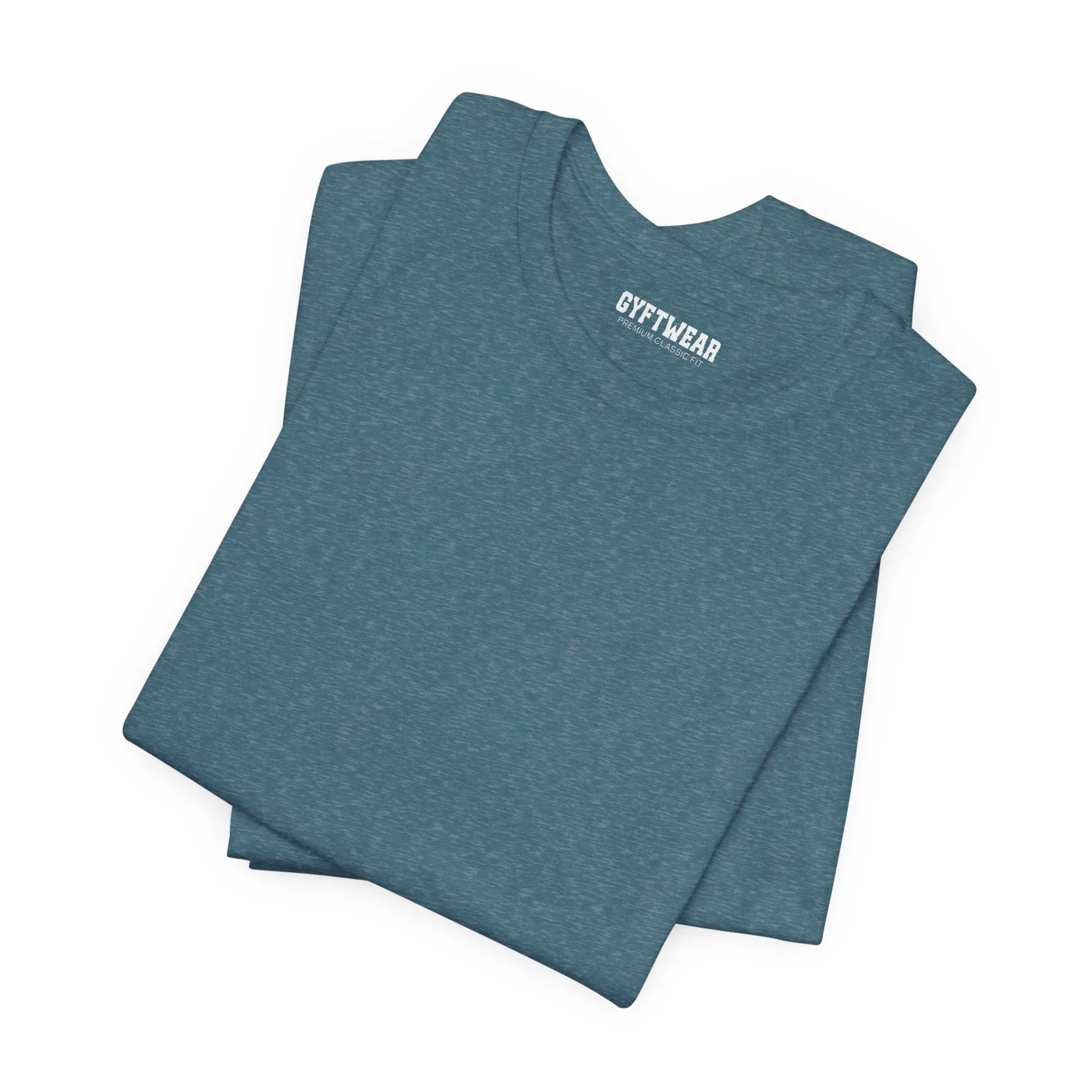 Men's Heather Deep Teal T Shirts Premium Casual Short Sleeve Classic Fit Crew Neck Shirts