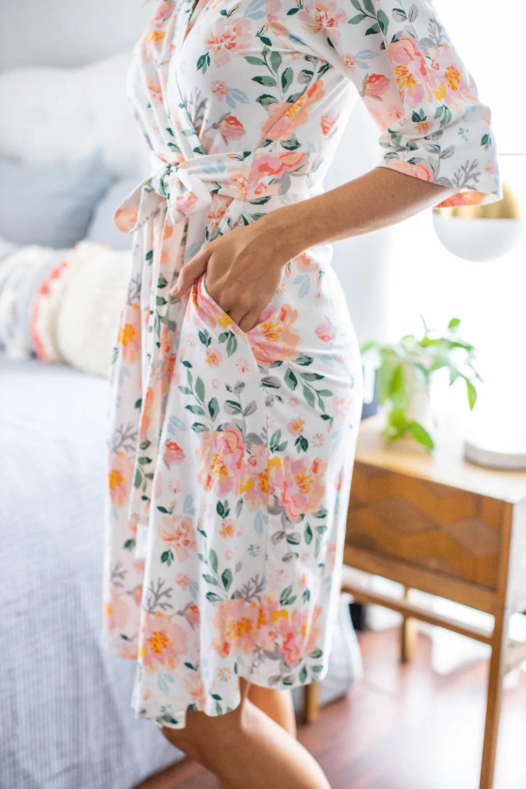 Mila Floral Pregnancy/Postpartum Robe