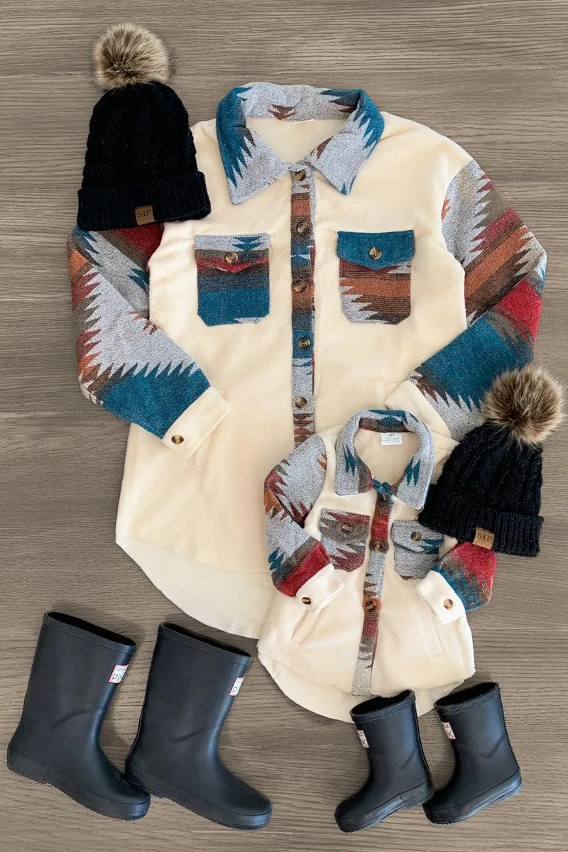 Mom & Me - Soft Southwestern Pocket Jacket