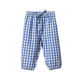 Nature Baby Sunny Pants - Isle Blue Check