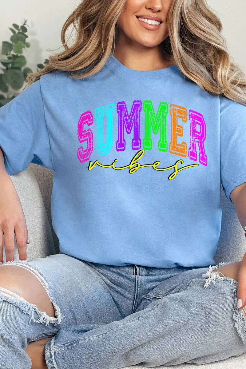 Neon Summer Vibes Short Sleeve Relaxed Fit T-Shirt