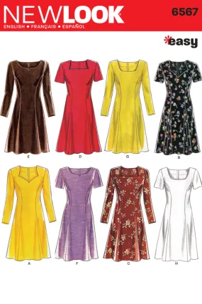 NL6567 Misses Dresses Sewing Pattern | Easy