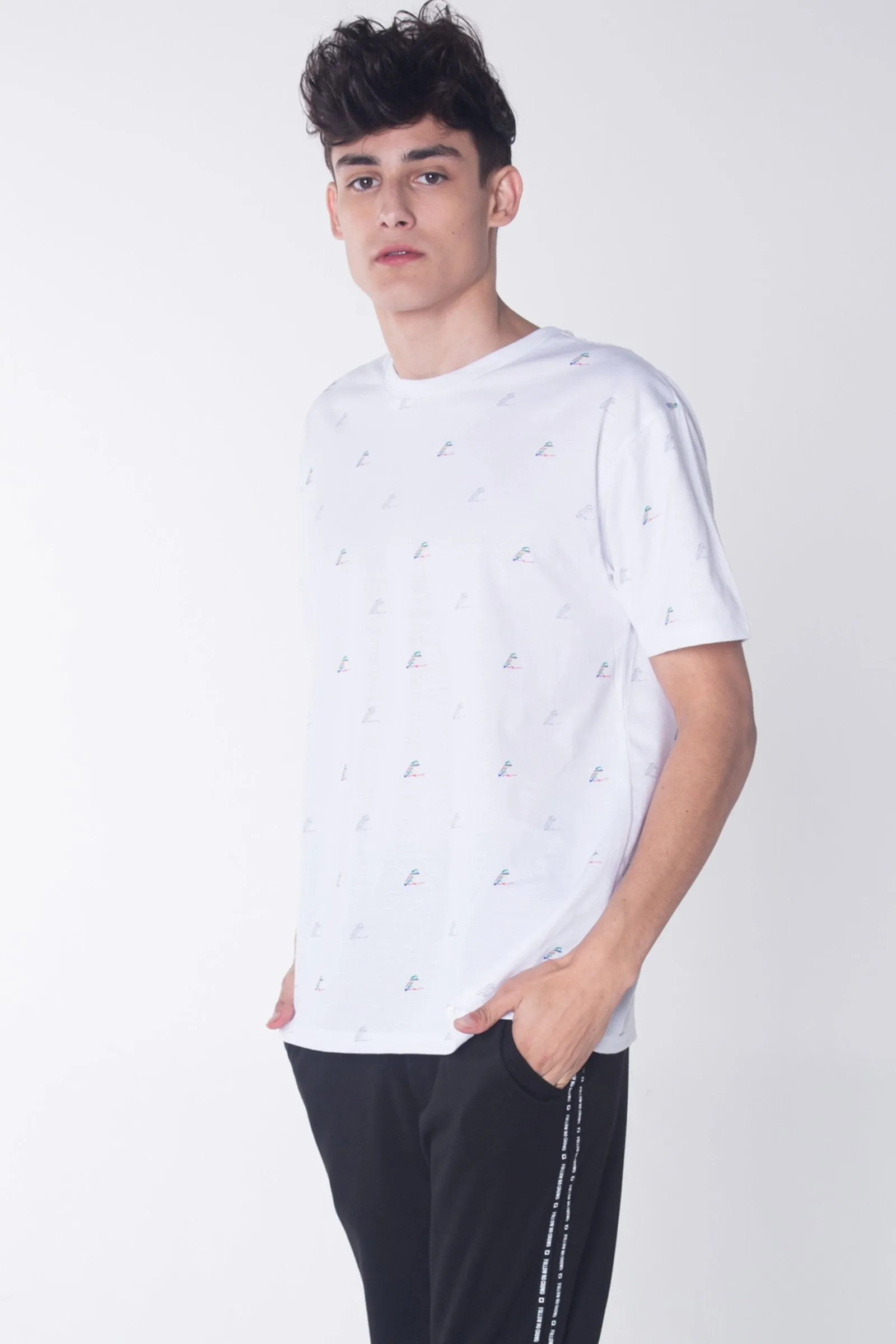 Relaxed Fit Tee With All-Over Print