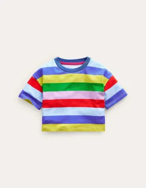 Relaxed T-shirt-Multi Stripe