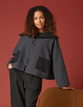 Sahara Square Jacquard Boxy Jacket