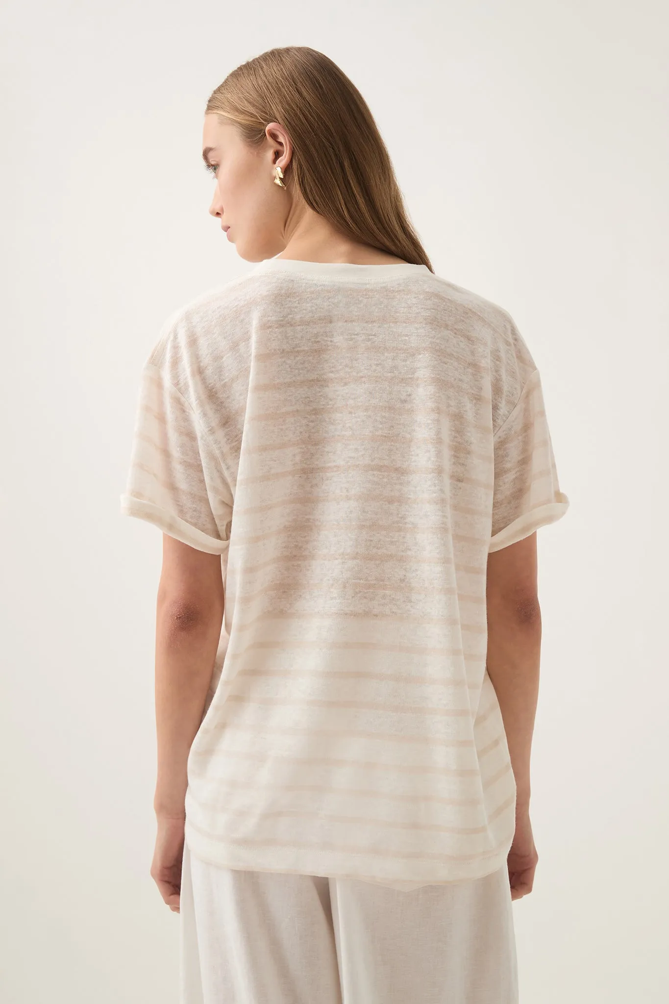 Softly Stripe Logo Tee