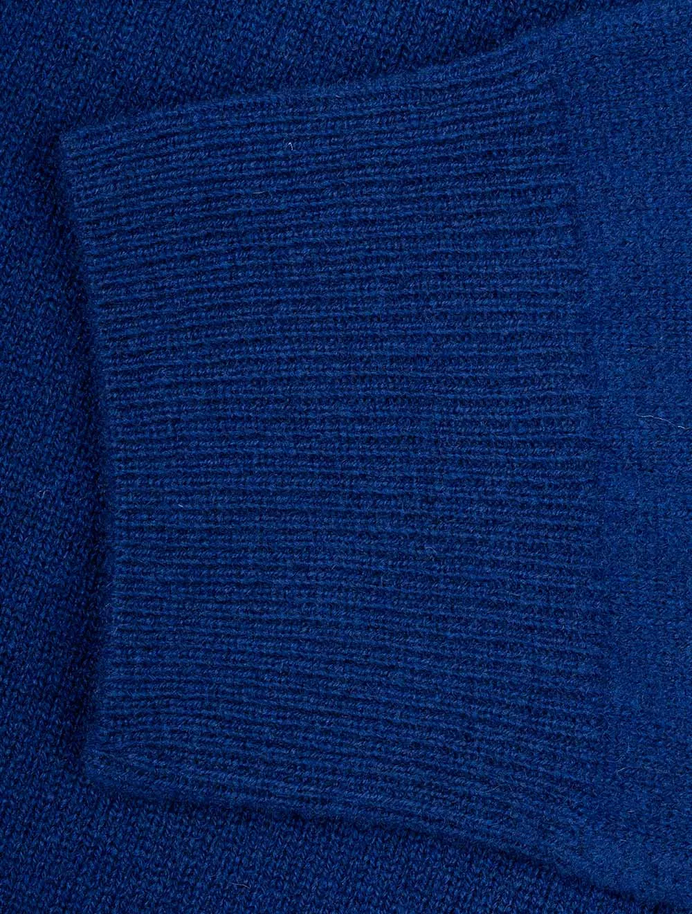 Super Fine Lambswool Half-Zip Sweater College Blue