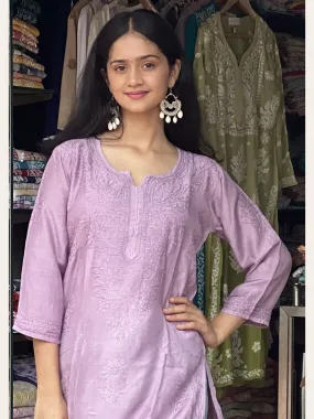 Zahira –Bakhiya work Muslin Kurti